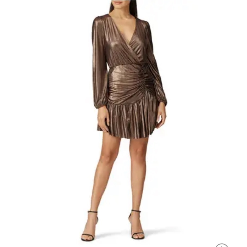 Slate and Willow metallic dress